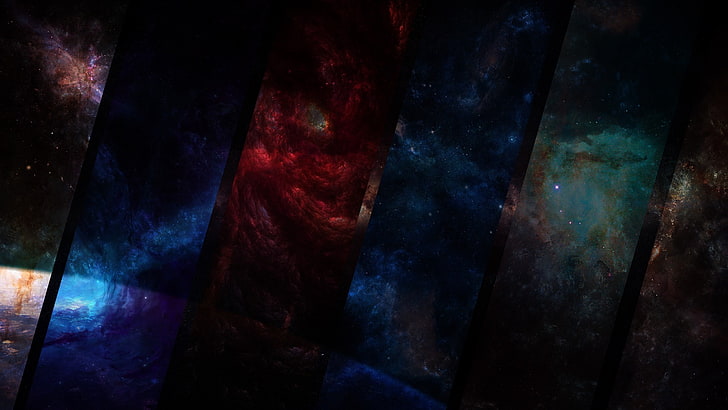 galáxia, estrelas, universo, céu, planeta, HD papel de parede