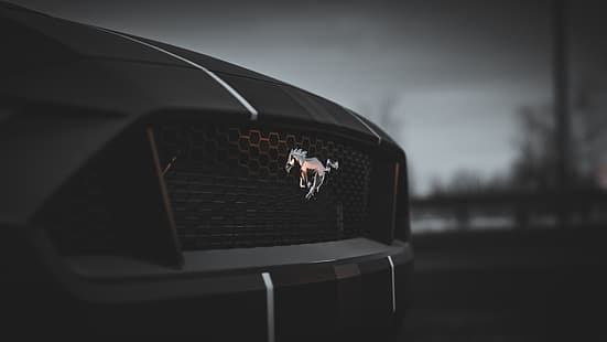 Ford Mustang, Ford, Mustang (voiture), Forza, Forza Horizon 4, voiture, véhicule, jeux vidéo, Fond d'écran HD HD wallpaper