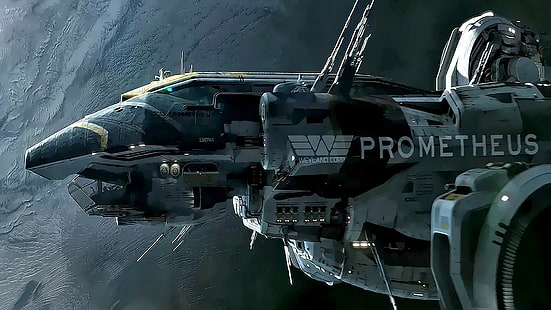 Prometheus (film), BC-303 Prometheus, filmer, konstverk, Weyland Corporation, HD tapet HD wallpaper