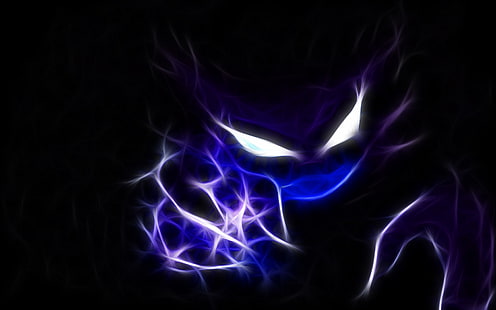 sfondo digitale personaggio viola e nero, Pokémon, Pokémon fantasma, Haunter (Pokémon), Sfondo HD HD wallpaper