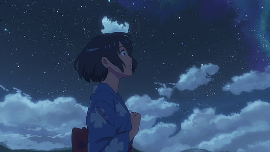 Anime, Seu Nome., Kimi No Na Wa., Mitsuha Miyamizu, HD papel de parede HD wallpaper