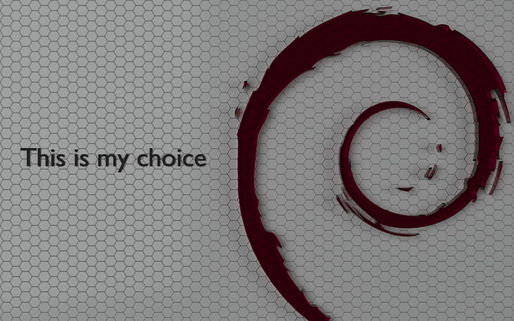 To jest moja wybrana nakładka tekstowa, Linux, Debian, Tapety HD