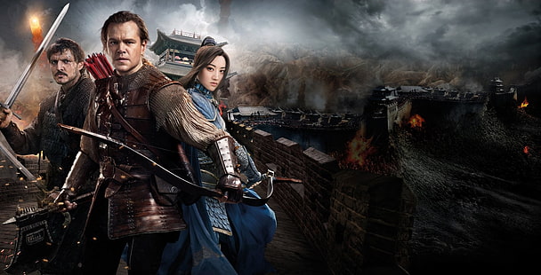 Movie, The Great Wall, Matt Damon, Pedro Pascal, Tian Jing, HD wallpaper HD wallpaper