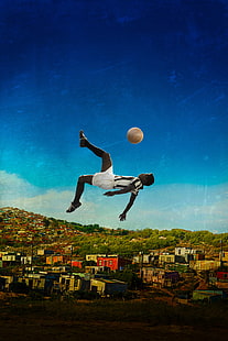pria yang mengenakan kemeja bergaris putih dan hitam, Pele: Birth of a Legend, pesepakbola Brasil, 4K, Wallpaper HD HD wallpaper
