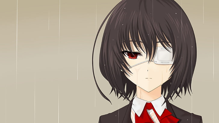 Un autre, Misaki Mei, des bandeaux oculaires, Fond d'écran HD