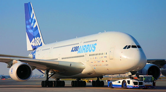 a380、エアバス、旅客機、飛行機、飛行機、輸送、 HDデスクトップの壁紙 HD wallpaper