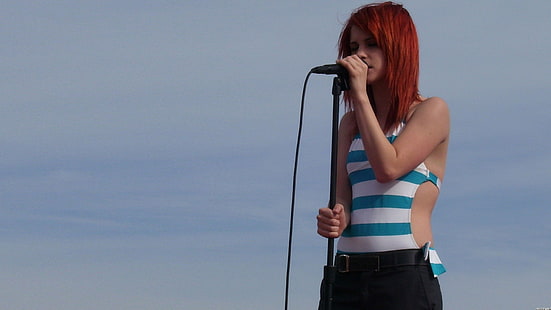 Hayley Williams, Paramore, kvinnor, rödhårig, sångare, HD tapet HD wallpaper