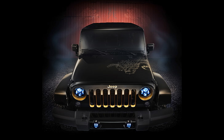 2012, 4x4, concepto, dragón, edición, jeep, wrangler, Fondo de pantalla HD