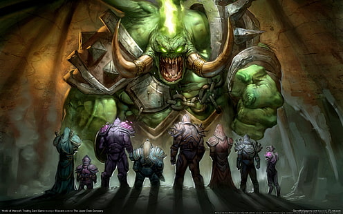 Zeichen digitale Tapete, World of Warcraft, Wow, Helden, Krieger, Dämon, HD-Hintergrundbild HD wallpaper