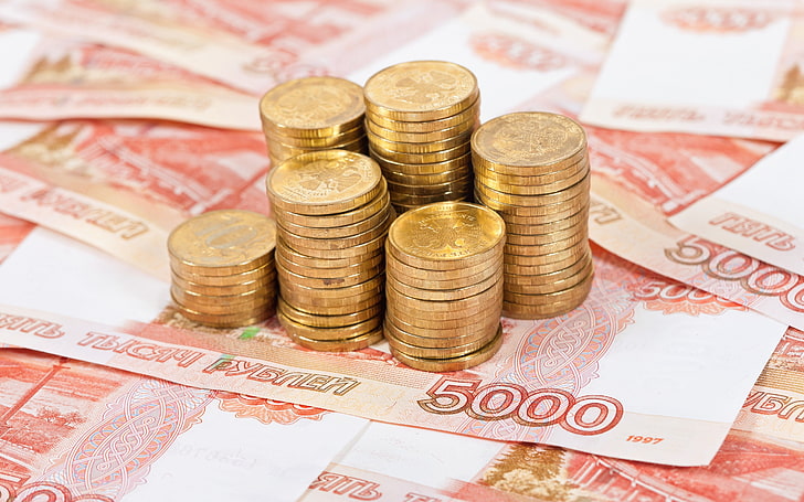 money, rubles, HD wallpaper