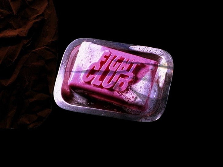 Papel de parede de logotipo de selo Fight Club, filme, clube de luta, HD papel de parede