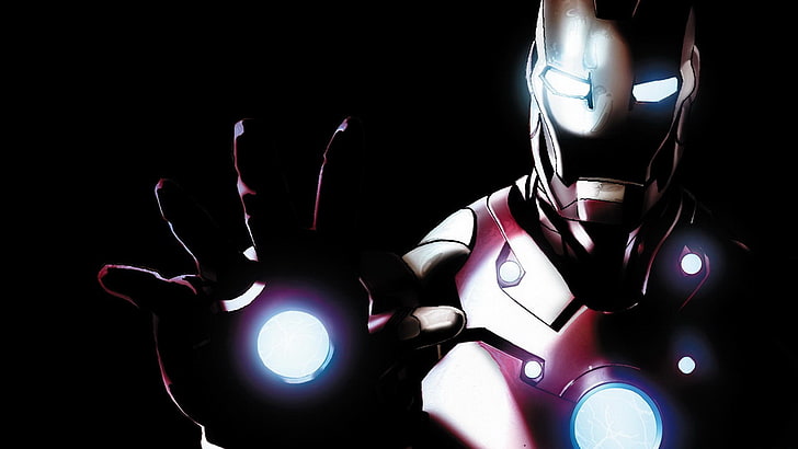 Iron Man-Illustration, Iron Man, Marvel-Comics, Tony Stark, HD-Hintergrundbild