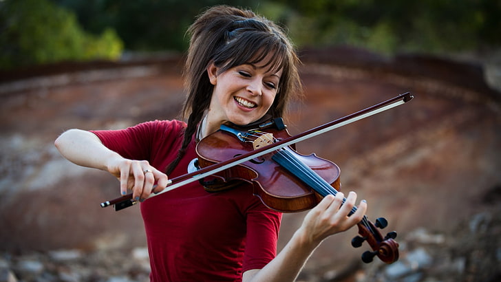 Lindsey Stirling, donne, violino, Sfondo HD