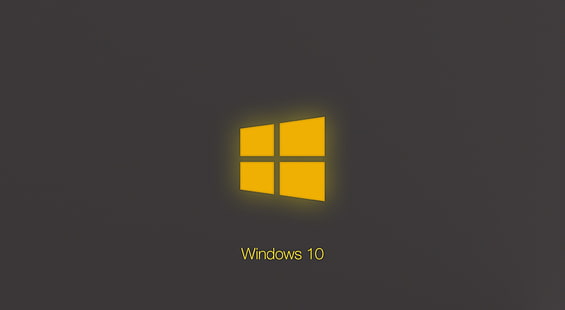 Технический предварительный просмотр Windows 10 Yellow Glow, Windows, Windows 10, HD обои HD wallpaper