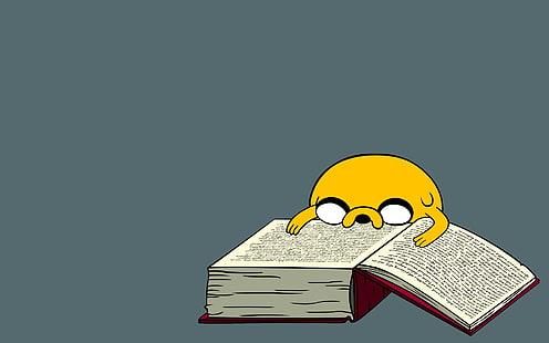 Buch-ClipArt, Adventure Time, Minimalismus, Jake der Hund, HD-Hintergrundbild HD wallpaper