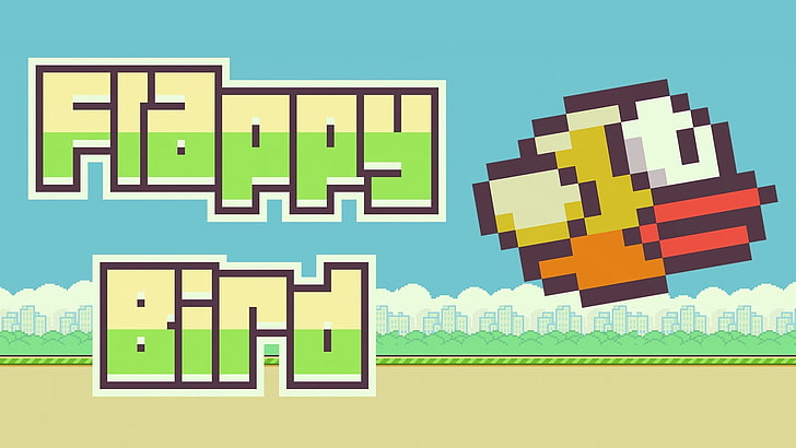 Logo Flappy Bird, oiseau Flappy, jeu, populaire, actualités, nguyen dong, Fond d'écran HD