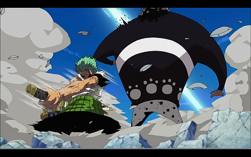 Обои One Piece Ророноа Зоро и Варфоломей, Аниме, One Piece, Бартоломео Кума, Зоро Ророноа, HD обои HD wallpaper