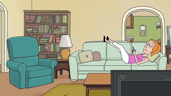 Rick und Morty, Adult Swim, Cartoon, Summer Smith, HD-Hintergrundbild HD wallpaper