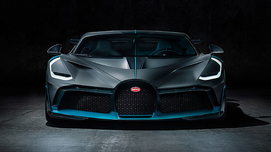 Bugatti Divo, carro, veículo, supercarros, holofotes, HD papel de parede HD wallpaper