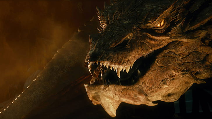 The Lord of the Rings The Hobbit Dragon Smaug HD, movies, the, dragon, rings, lord, hobbit, smaug, HD wallpaper