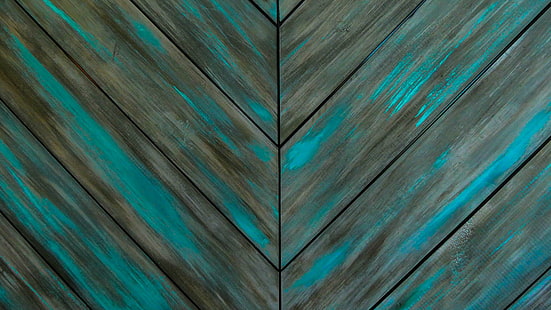 ściana, drewno, niebieski, farba, sztuka, turkus, tekstura, wzór, Tapety HD HD wallpaper