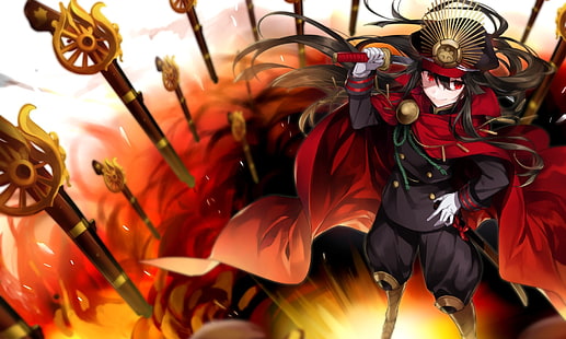 male anime character illustration, Demon Archer, Fate/Grand Order, Fate Series, Fate/Stay Night, Oda Nobunaga (Fate/Grand Order), HD wallpaper HD wallpaper