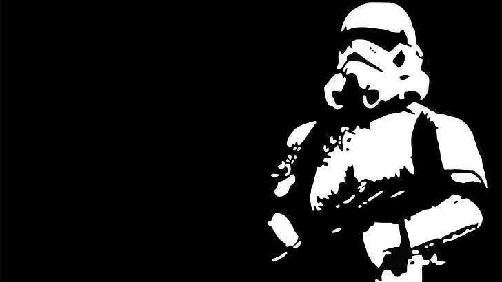 Star Wars Stormtroopers Kontrast schwarzer Hintergrund 1920 x 1080 Videospiele Star Wars HD Art, Star Wars, Stormtroopers, HD-Hintergrundbild