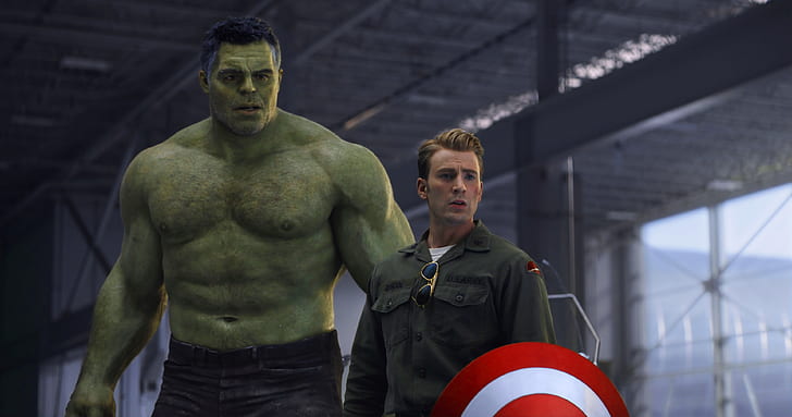 The Avengers, Avengers EndGame, Capitán América, Hulk, Steve Rogers, Fondo de pantalla HD