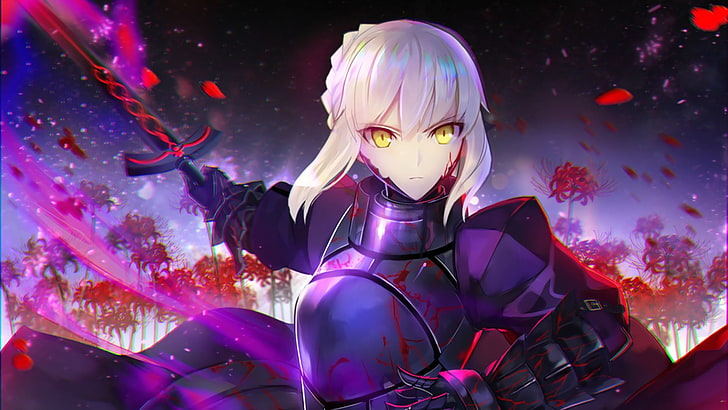 Sabre Alter, Fate Series, anime girls, anime, Wallpaper HD