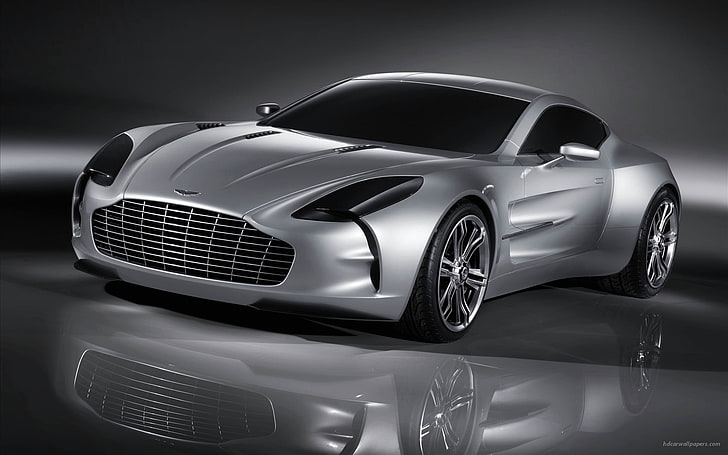 gümüş kas araba, araba, Aston Martin, HD masaüstü duvar kağıdı