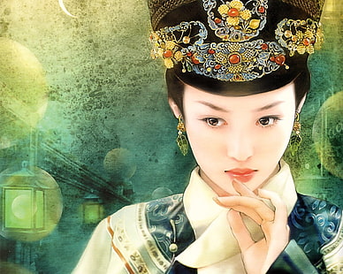 الجمال الصيني القديم HD ، الفني ، الجمال ، الصيني ، القديم، خلفية HD HD wallpaper