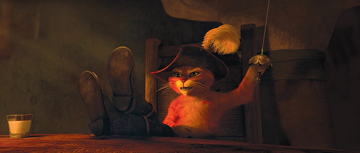 Movie, Puss In Boots, HD wallpaper