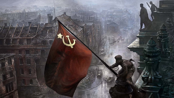 Uni Soviet, Uni Soviet, perang, karya seni, Wallpaper HD