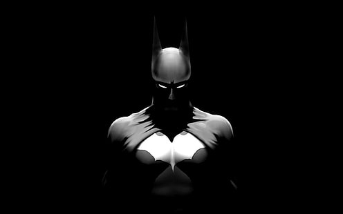 Batman arte vectorial, Batman, DC Comics, Gotham, minimalismo, Fondo de pantalla HD HD wallpaper