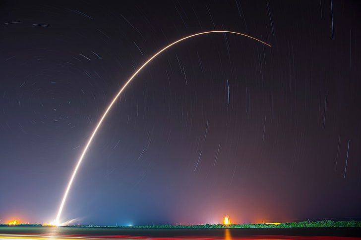 Falcon 9, ракета, SpaceX, HD тапет