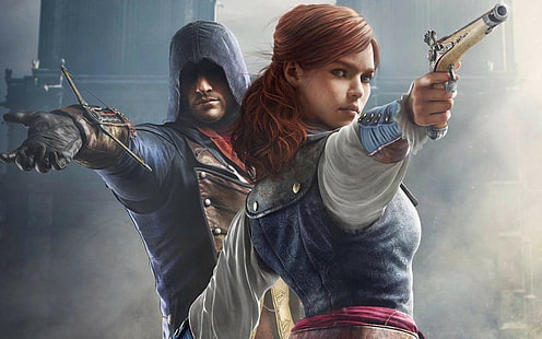 Arno Dorian, Assassins Creed: Unity, Elise (Assassins Creed: Unity), HD papel de parede HD wallpaper