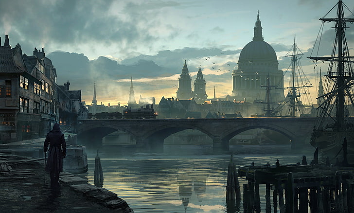 Assassin's Creed film sahnesi, video oyunları, sanat, Assassin's Creed, HD masaüstü duvar kağıdı