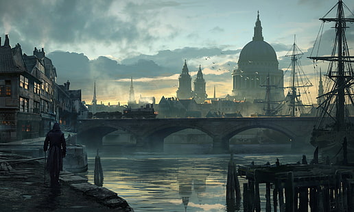 Assassin's Creed Киносцена, видеоигры, иллюстрации, Assassin's Creed, HD обои HD wallpaper