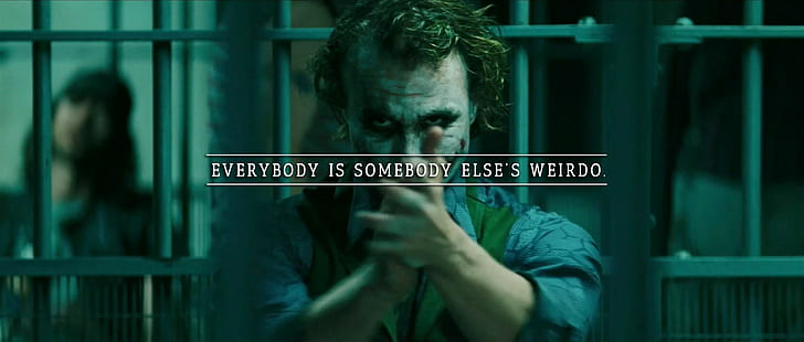 Der Joker von Batman the Dark Knight, Joker, Zitat, The Dark Knight, HD-Hintergrundbild