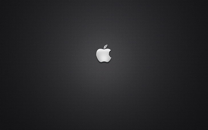 Silver Apple logo, apple logo, computers, 1920x1200, apple, macintosh, HD wallpaper