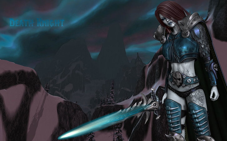 Death Knight digitales Hintergrundbild, Warcraft, World Of Warcraft, HD-Hintergrundbild