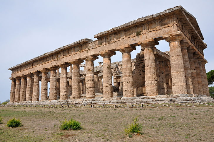 Kuno, arsitektur, bangunan, Yunani, Yunani, Wallpaper HD