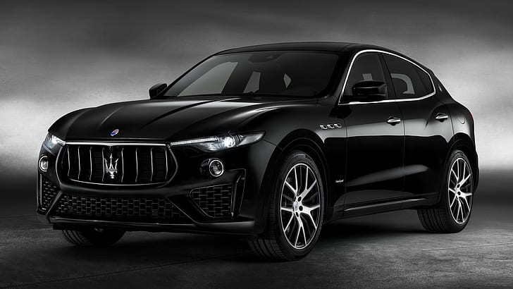 Maserati, Maserati Levante GranSport, auto nera, auto, auto crossover, auto di lusso, auto di medie dimensioni, SUV, Sfondo HD