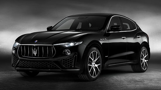 Maserati, Maserati Levante GranSport, auto nera, auto, auto crossover, auto di lusso, auto di medie dimensioni, SUV, Sfondo HD HD wallpaper