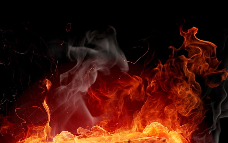 fire, background, color, abstraction, HD wallpaper
