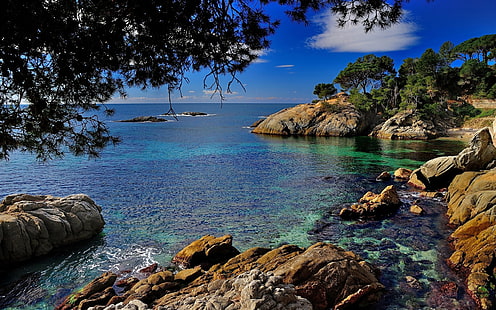 Costa Brava-kusten Spanien 2560 × 1600, HD tapet HD wallpaper