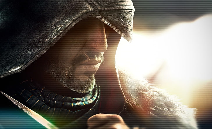 Ezio Auditore Enhanced Wallpaper ACR, Assassin's Creed poster, Games, Assassin's Creed, HD wallpaper