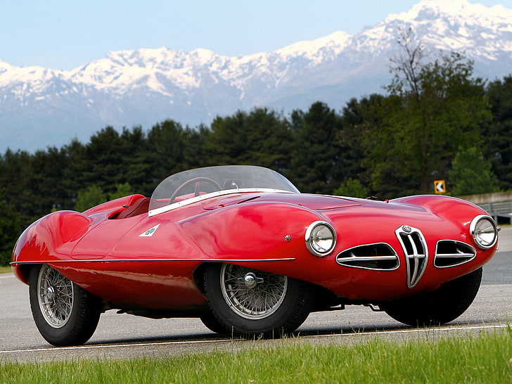 1900, 1951, alfa, c52, disco, retro, romeo, spider, supercar, supercars, volante, Fondo de pantalla HD