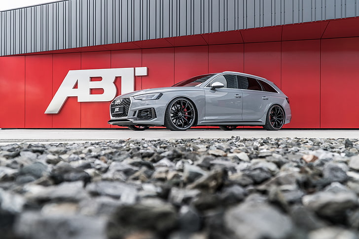 2018, ABT, Audi, Avant, B-9, RS4, Sportsline, универсал, тюнинг, HD обои