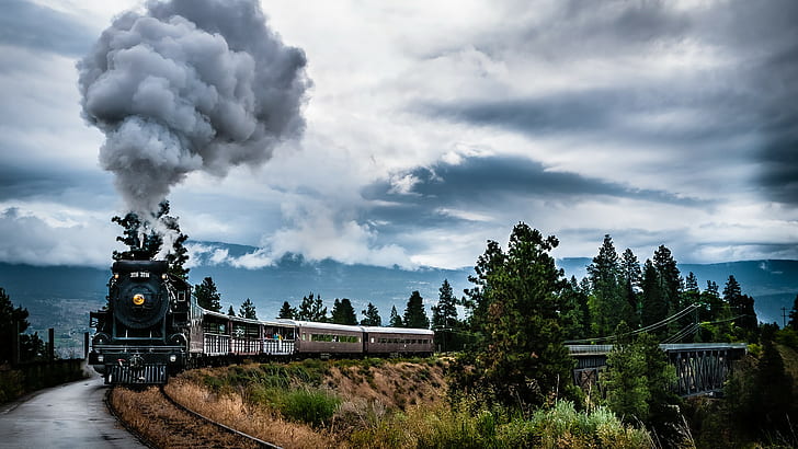 Zug, Dampflokomotive, HD-Hintergrundbild